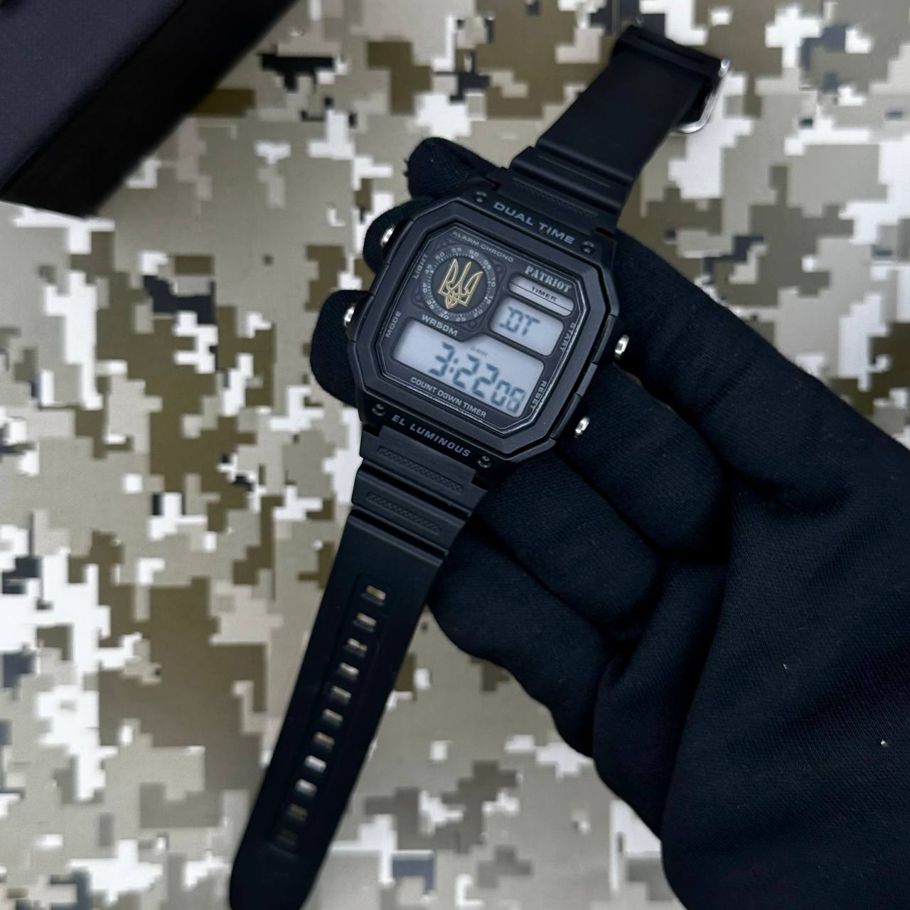 Patriot 010BKUAGD Тризуб золото Чорні + Коробка. - 4