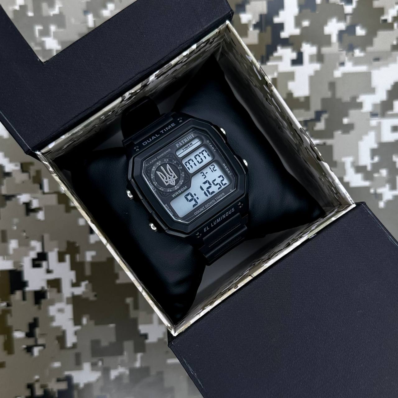 Patriot 010BKUASI Тризуб срібло Чорні + Коробка. - 4