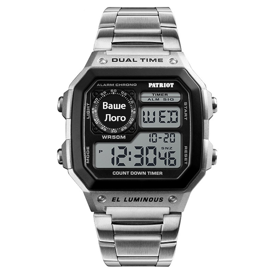 Patriot 011BK Ваше лого Срібло + Коробка - 2