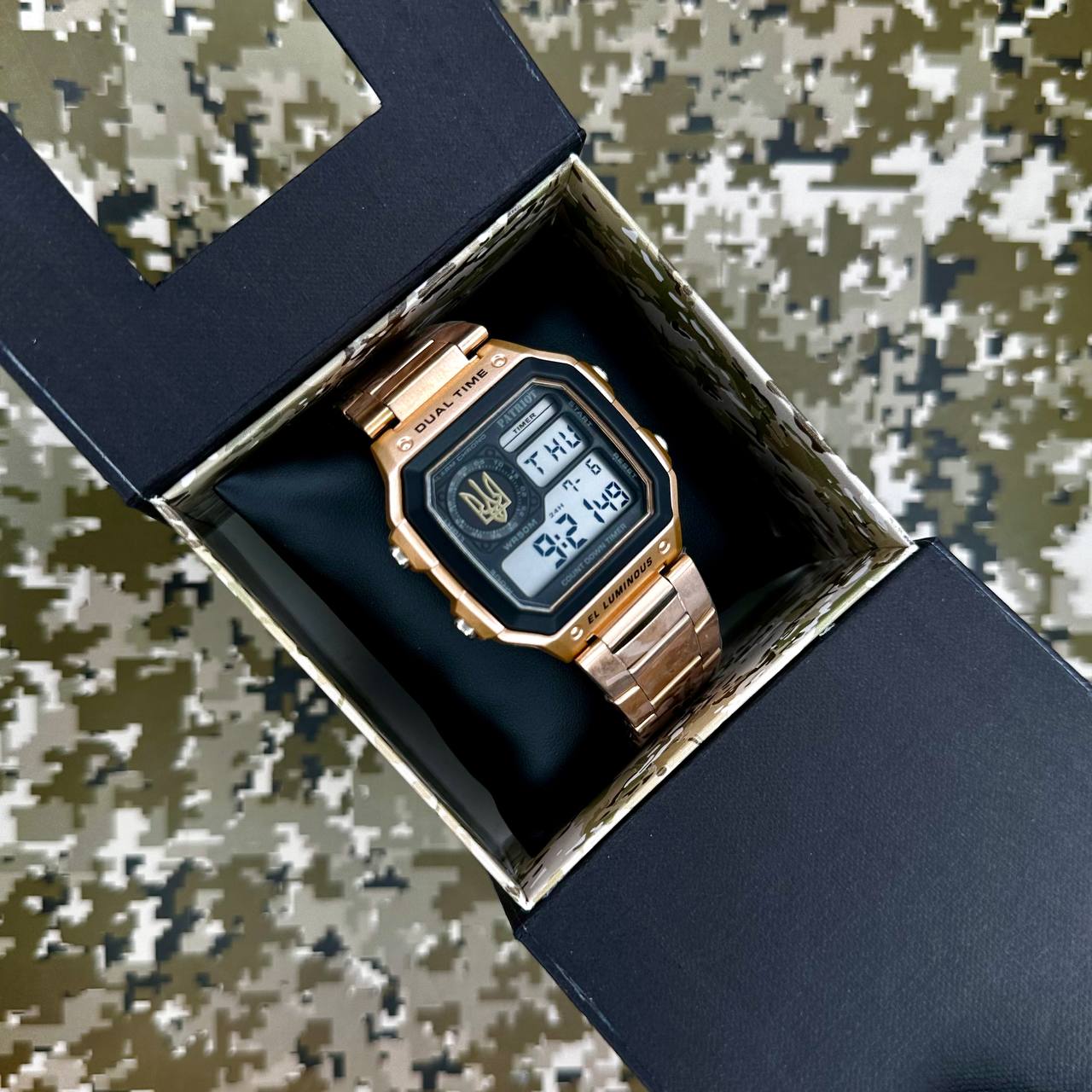 Patriot 011RGUAGD Тризуб золото Рожеве Золото + Коробка. - 4