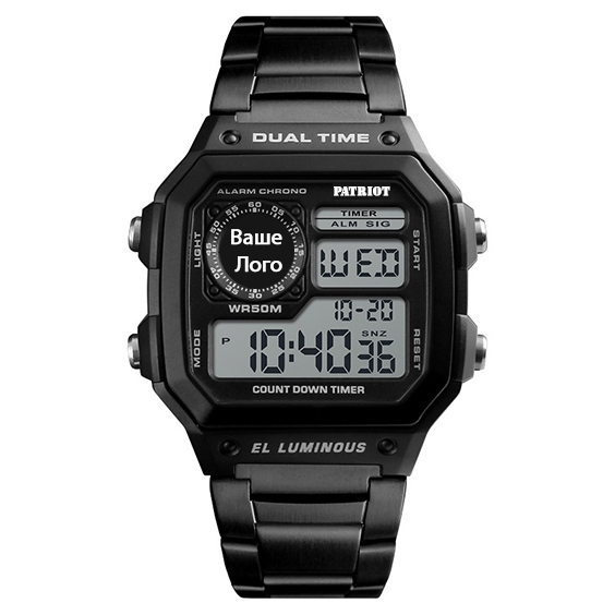 Patriot 011SI Ваше лого Чорні + Коробка - 2