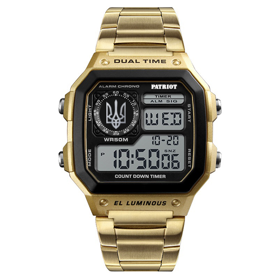 Patriot 011YGUASI Тризуб срібло Золото + Коробка - 2