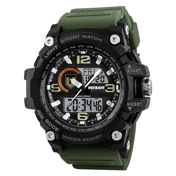 Patriot 012AGTRO ТРО Чорні з зеленим + Коробка - 2