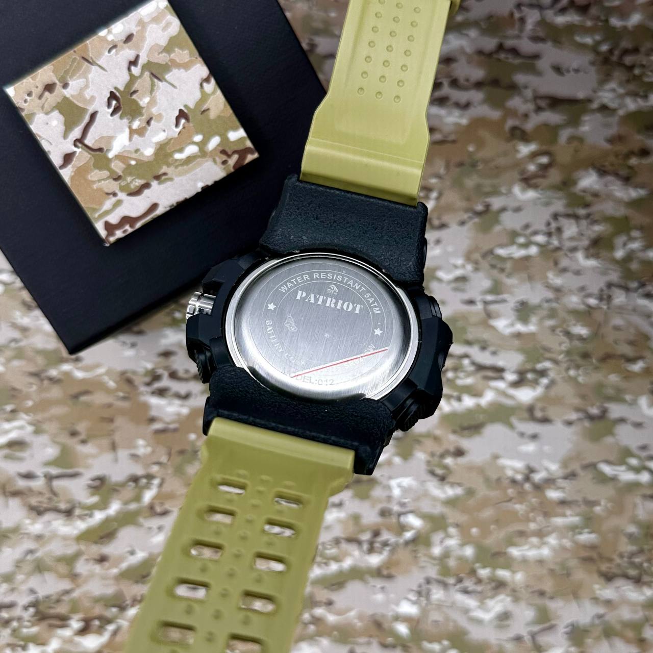 Patriot 012BKKHUASI Тризуб срібло Чорні з хакі. + Коробка - 5