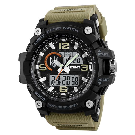 Patriot 012BKKHUASI Тризуб срібло Чорні з хакі. + Коробка - 6