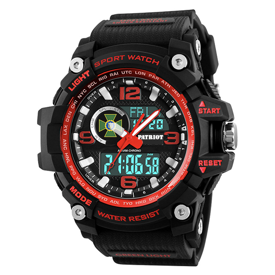 Patriot 012BKRDDPS ДПС Чорні з червоним + Коробка - 2