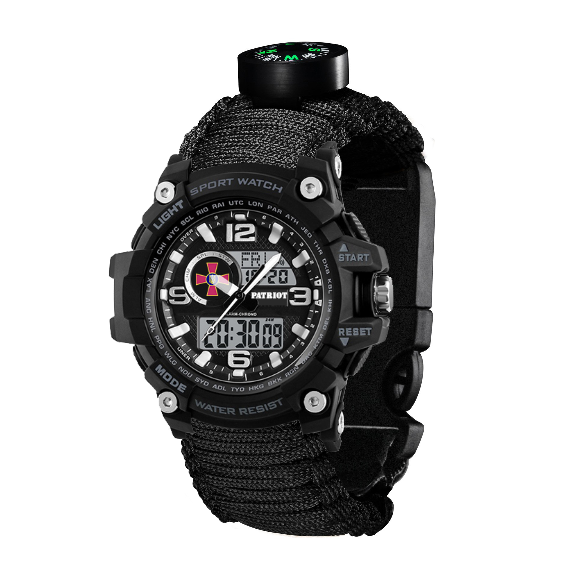 Patriot 012BKSU ЗСУ Чорні Паракордовий ремінець Black + Коробка - 2