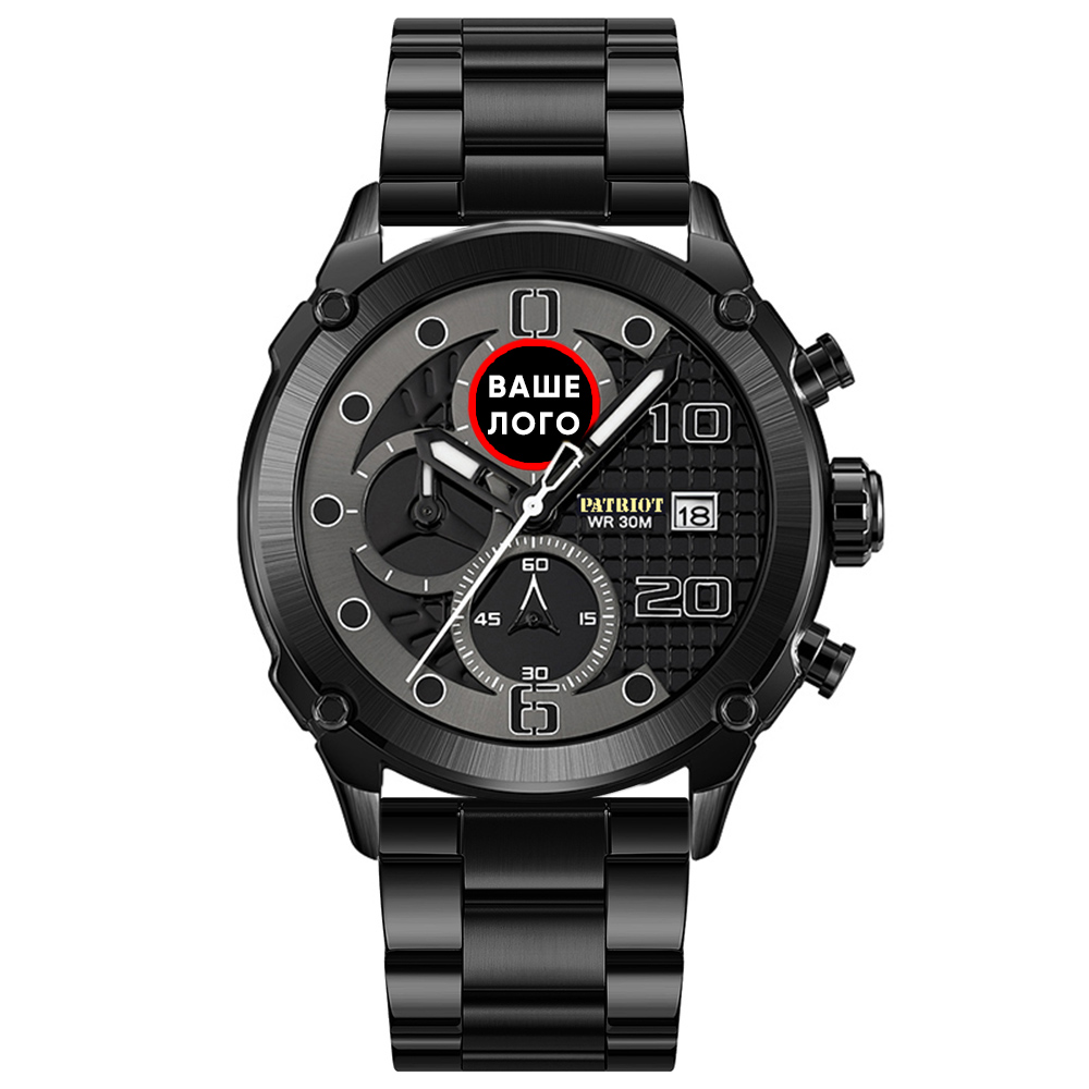 Patriot 016 Ваше Лого Black-Black Steel - 2
