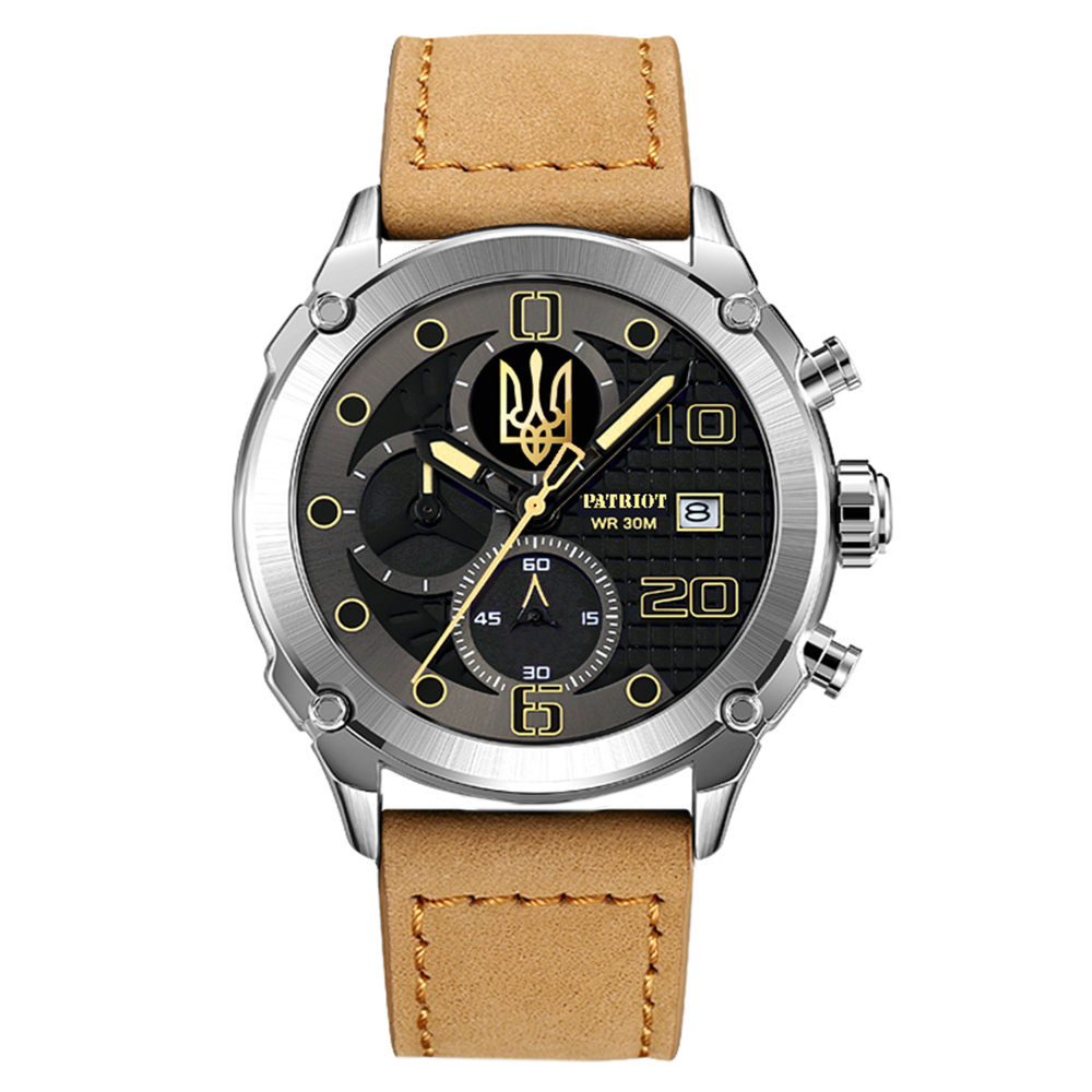 Patriot 016 Тризуб золото Silver Light Brown - 2