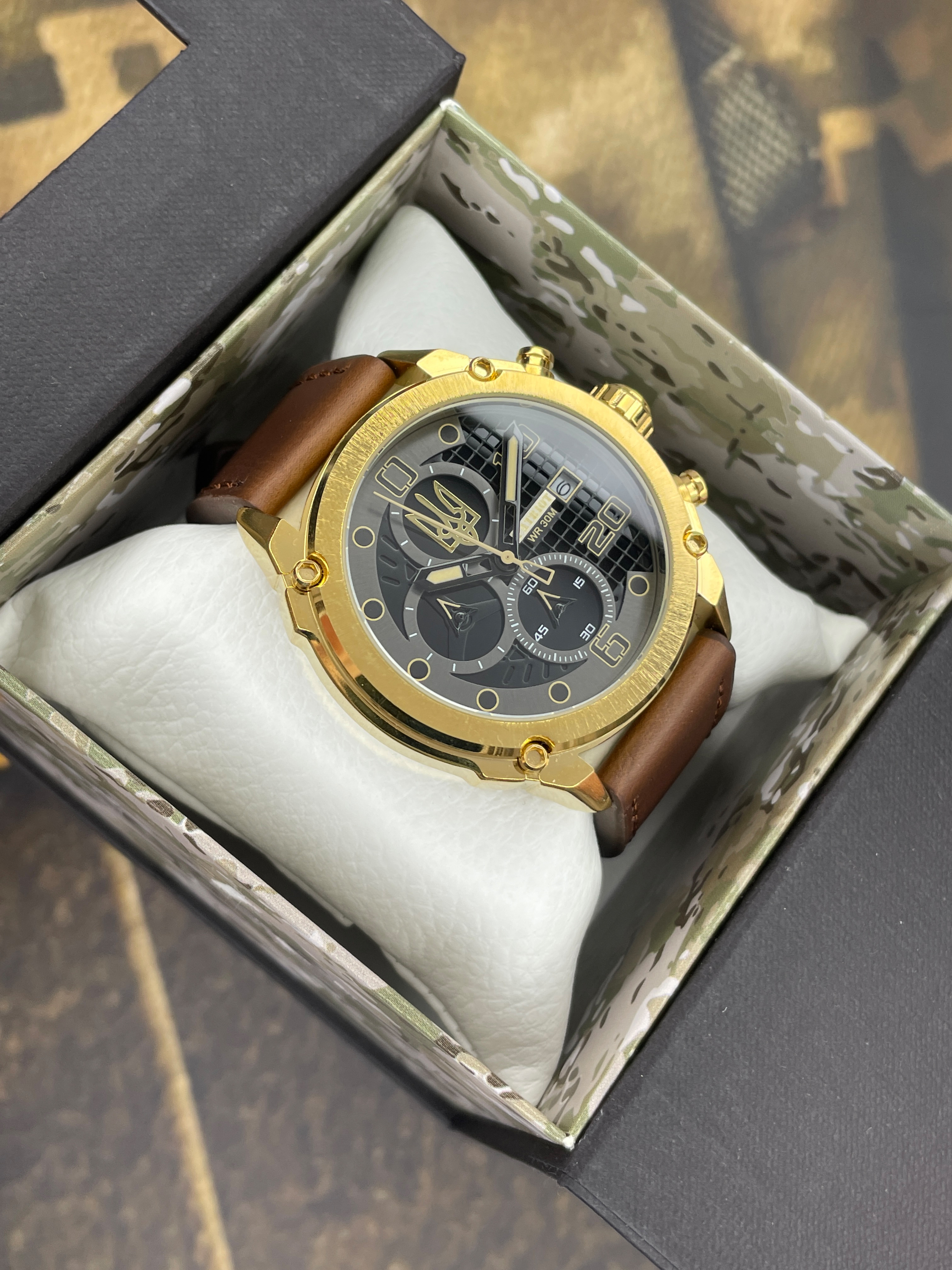 Patriot 016BKGD Тризуб золото Золото-Чорні + Коробка - 5