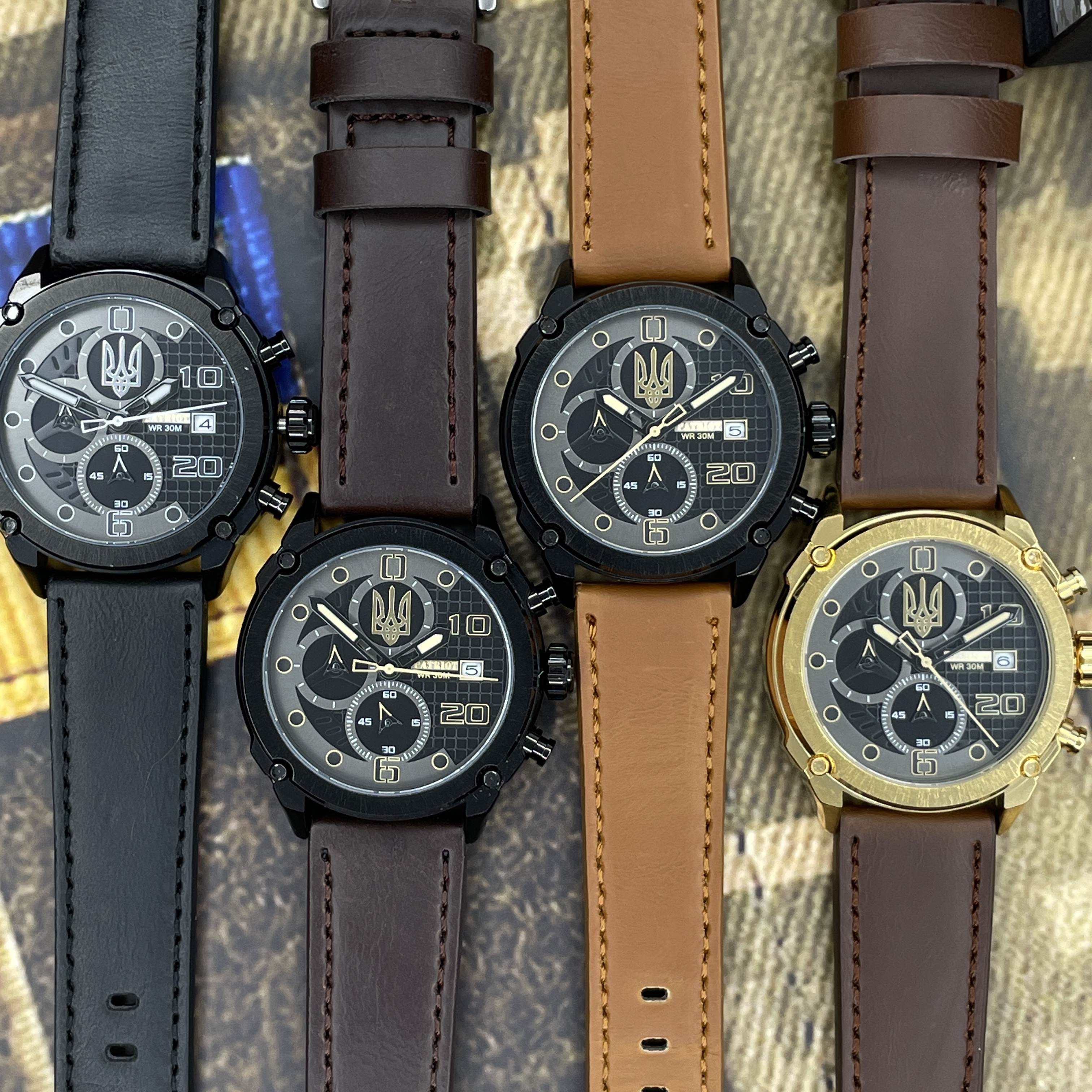 Patriot 016BKGD Тризуб золото Золото-Чорні + Коробка - 6