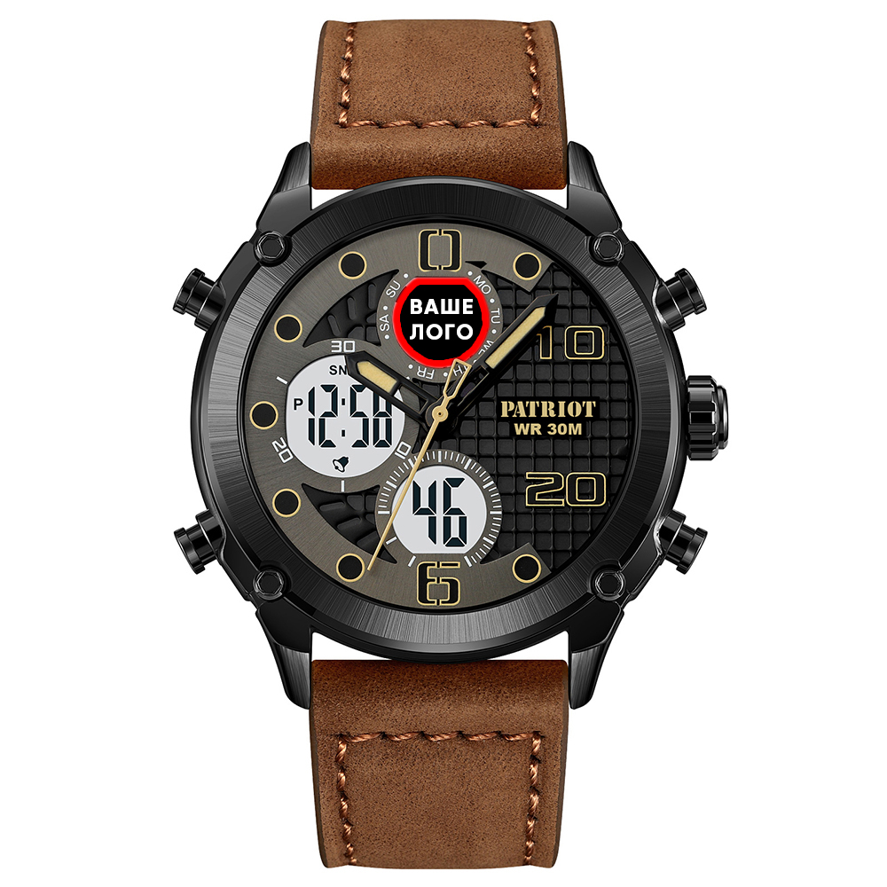 Patriot 017 Ваше Лого Black-White-Brown - 2