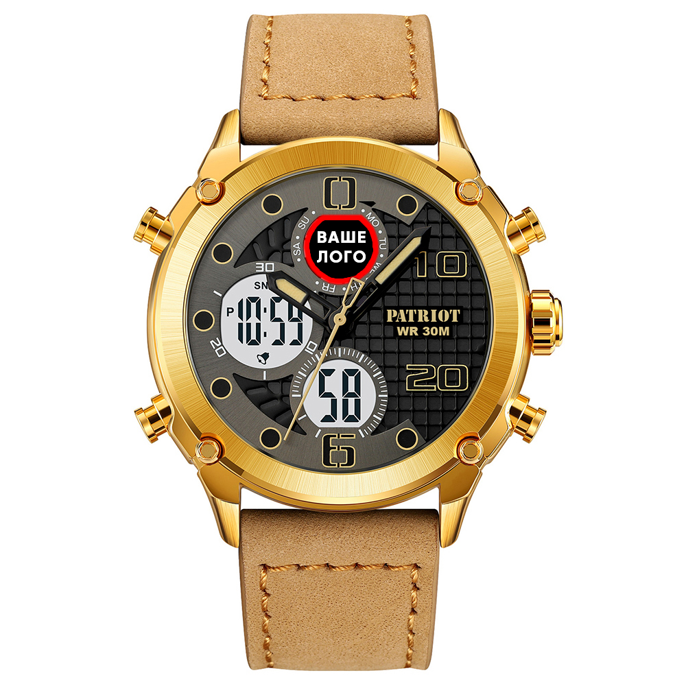 Patriot 017 Ваше Лого Gold-White-Light Brown - 2