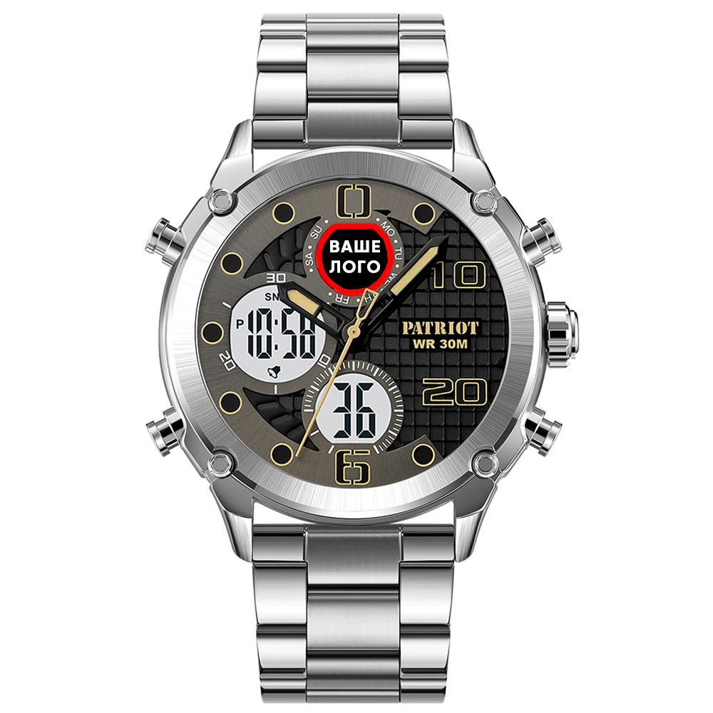 Patriot 017 Ваше Лого Silver-White Steel - 2