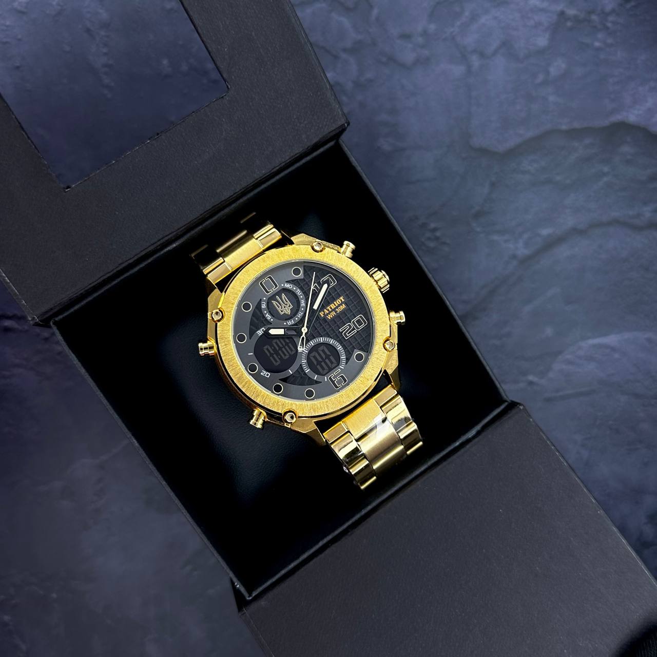 Patriot 017 Тризуб Золото Gold-Black Steel - 4