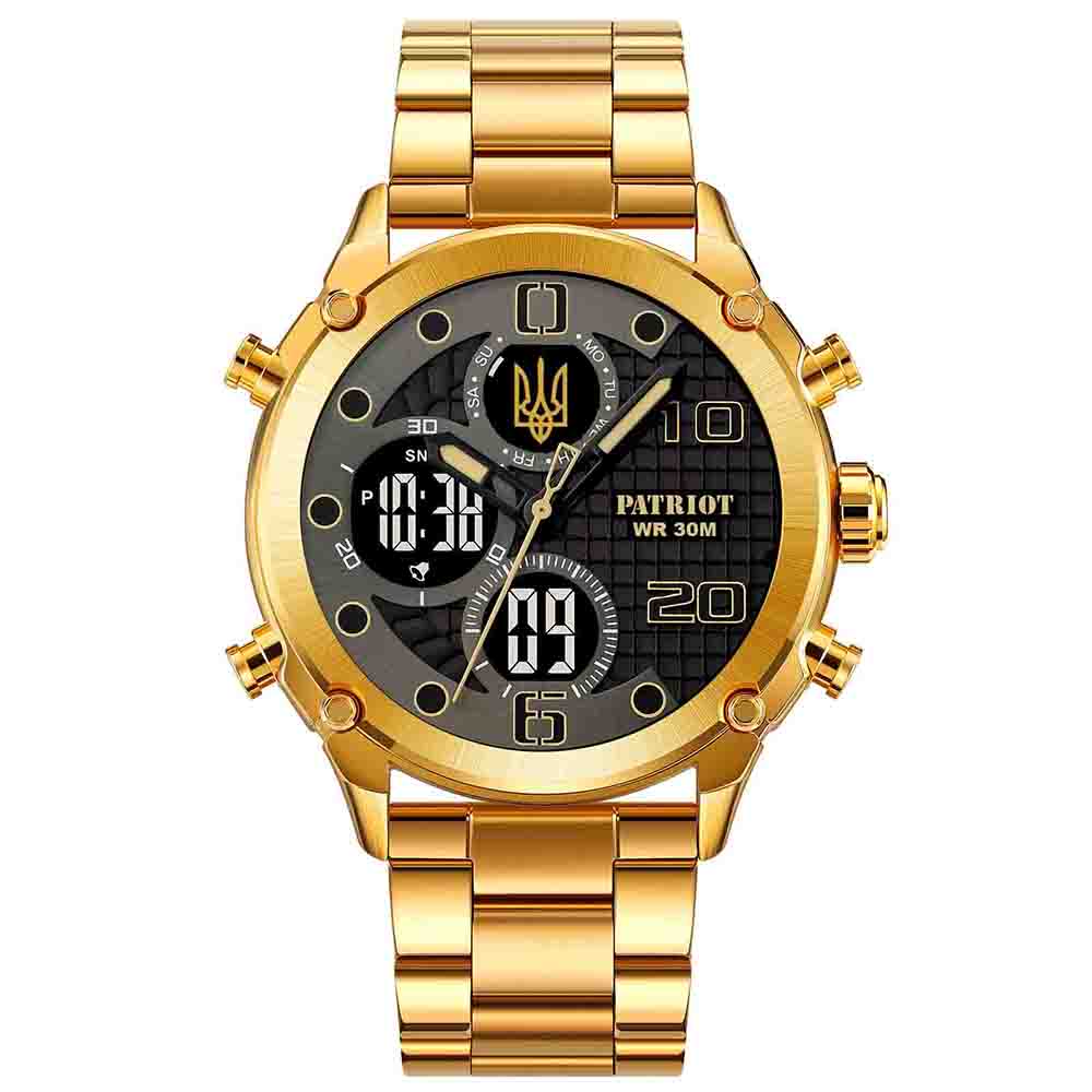 Patriot 017 Тризуб Золото Gold-Black Steel - 6