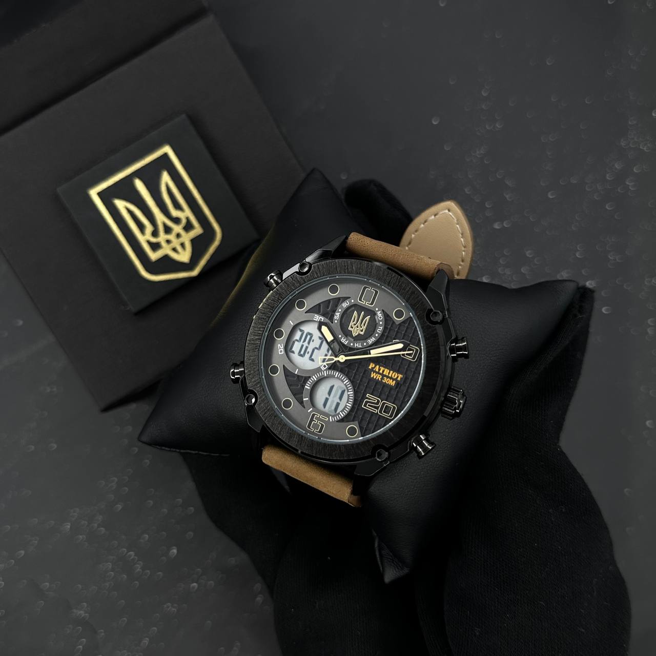 Patriot 017BKBR Тризуб золото Black-Brown - 3