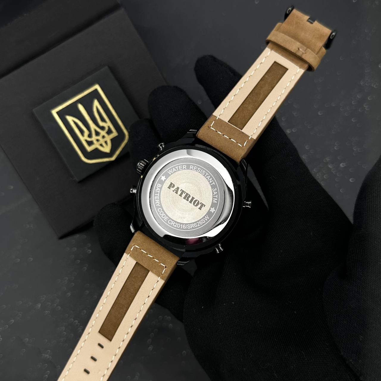 Patriot 017BKBR Тризуб золото Black-Brown - 5