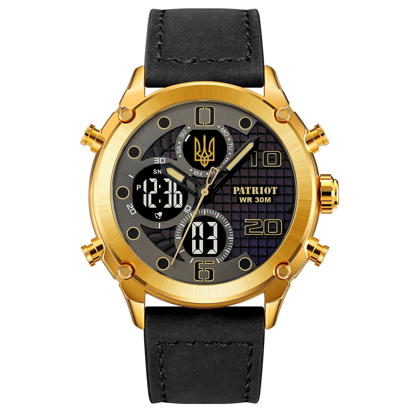 Patriot 017GDBKBK Тризуб золото Gold-Black-Black - 2