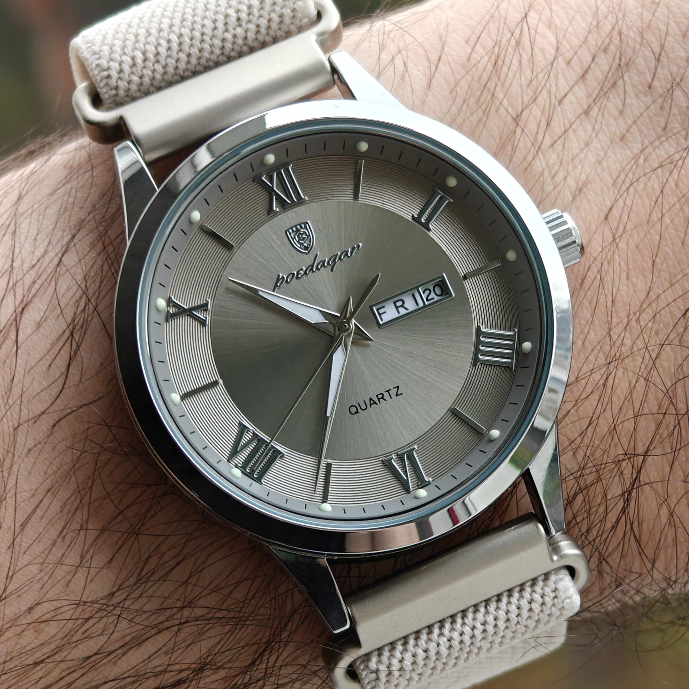 Poedagar Berlin Nylon Creamy, 2 ремінці - 7