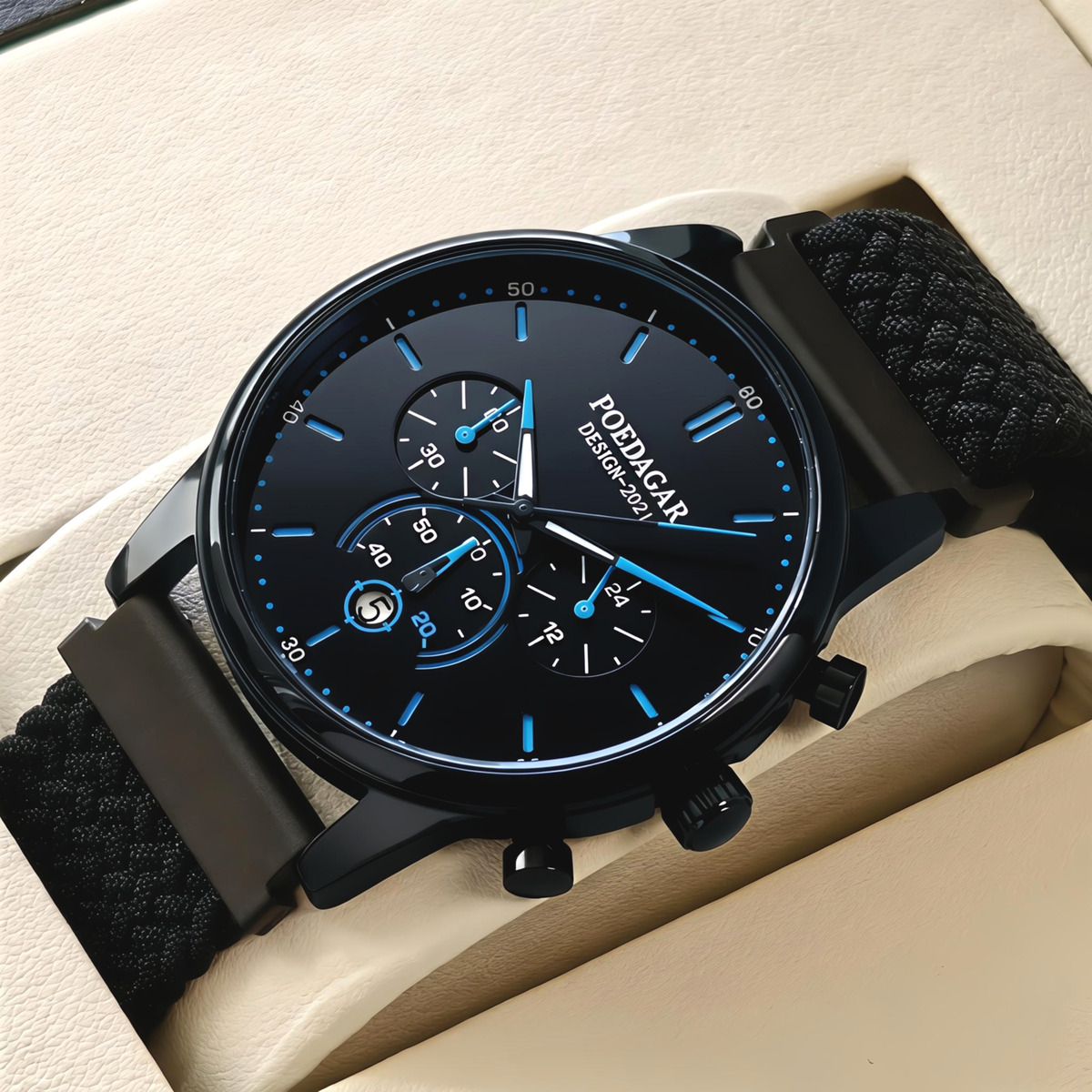 Poedagar Misto Gravy Black, 2 ремінці - 2