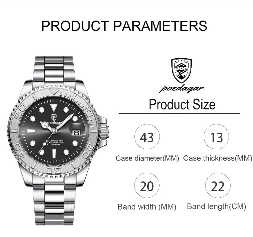 Poedagar Pilot Nylon, 2 ремінці - 6