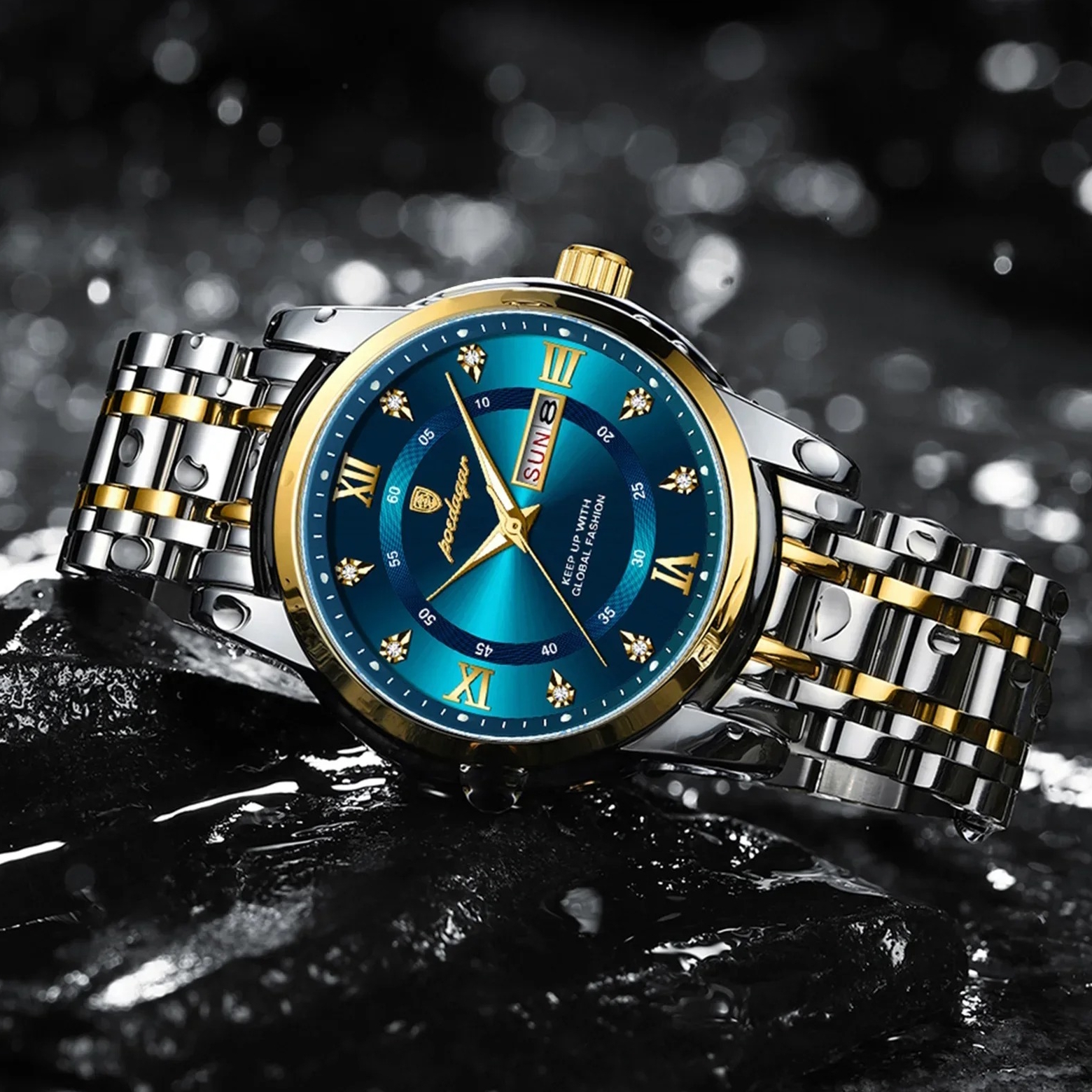 Poedagar Unique Men Leather Deluxe, 2 ремінці - 4