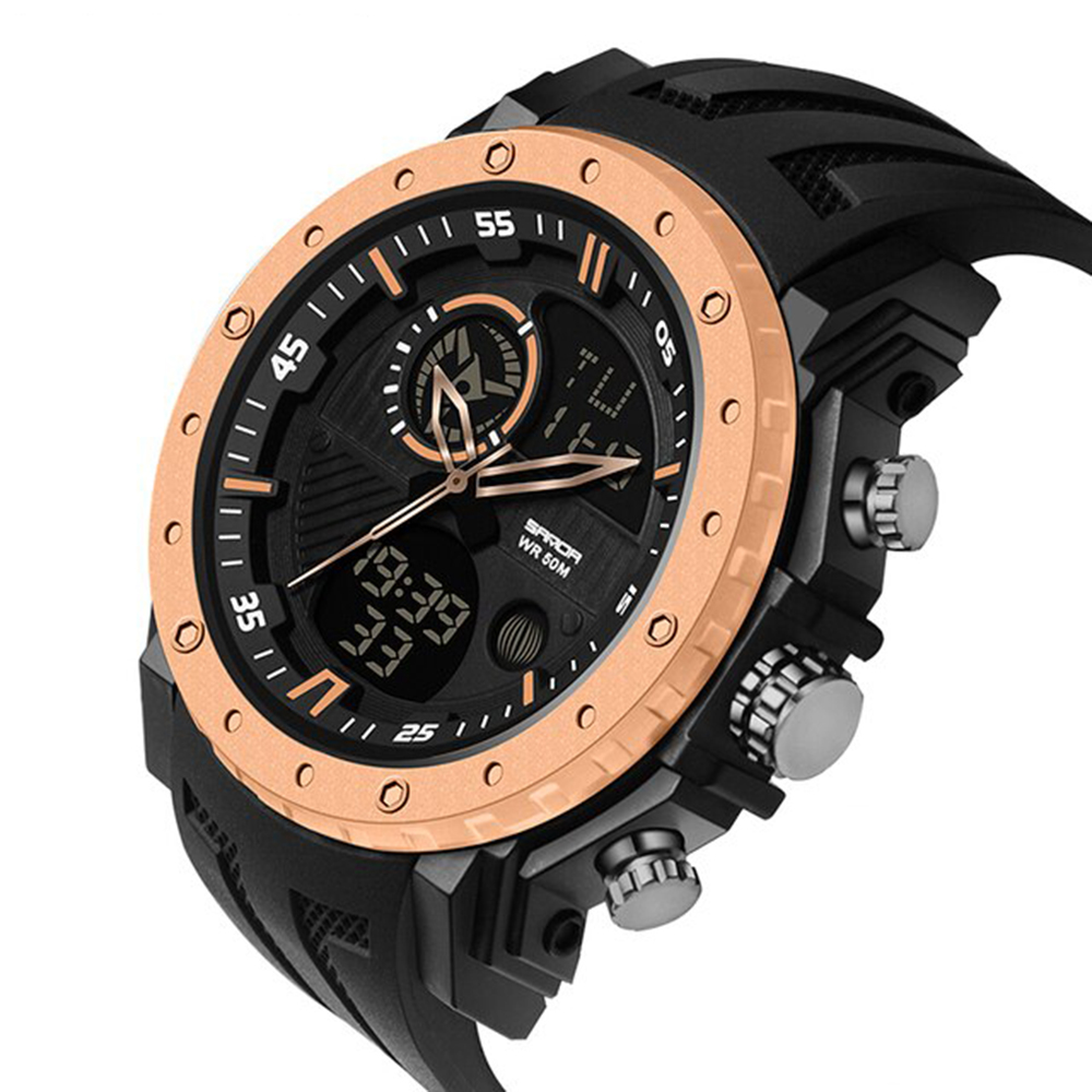 Sanda 6012 Black-Rose Gold - 2