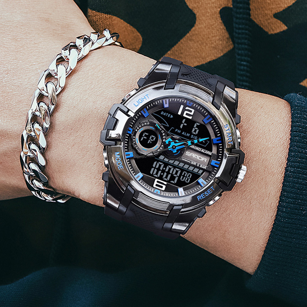 Sanda 6015 Black-Blue - 3