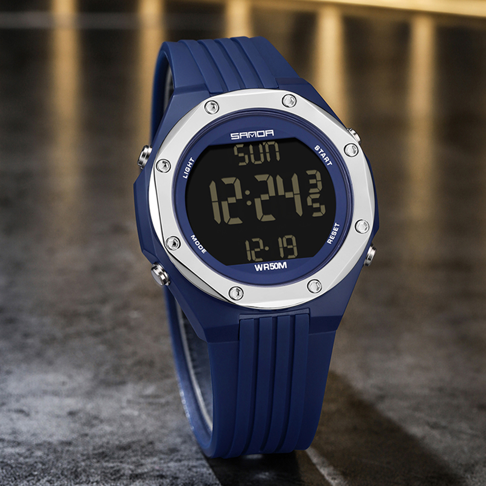 Sanda 6093 Blue-Silver - 4