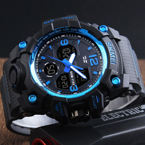 Skmei 1155 Black Blue - 2
