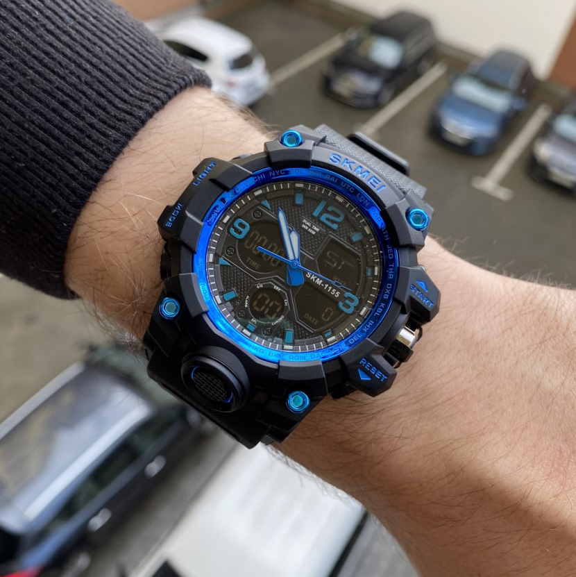 Skmei 1155 Black Blue - 3