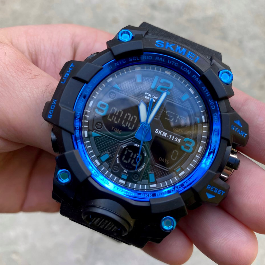 Skmei 1155 Black Blue - 4