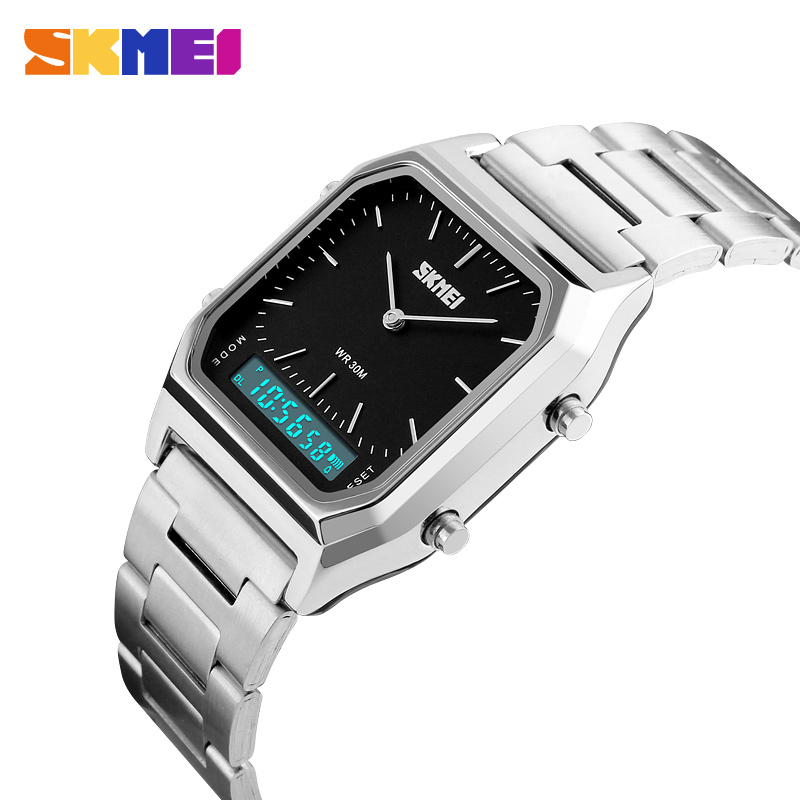 Skmei 1220SIBK Silver-Black - 3