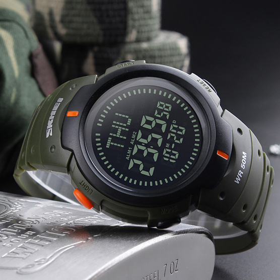 Skmei 1231AG Military Smart Watch + Compass - 2