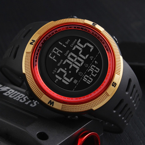 Skmei 1251GDRD Black-Gold-Red SALE - 4
