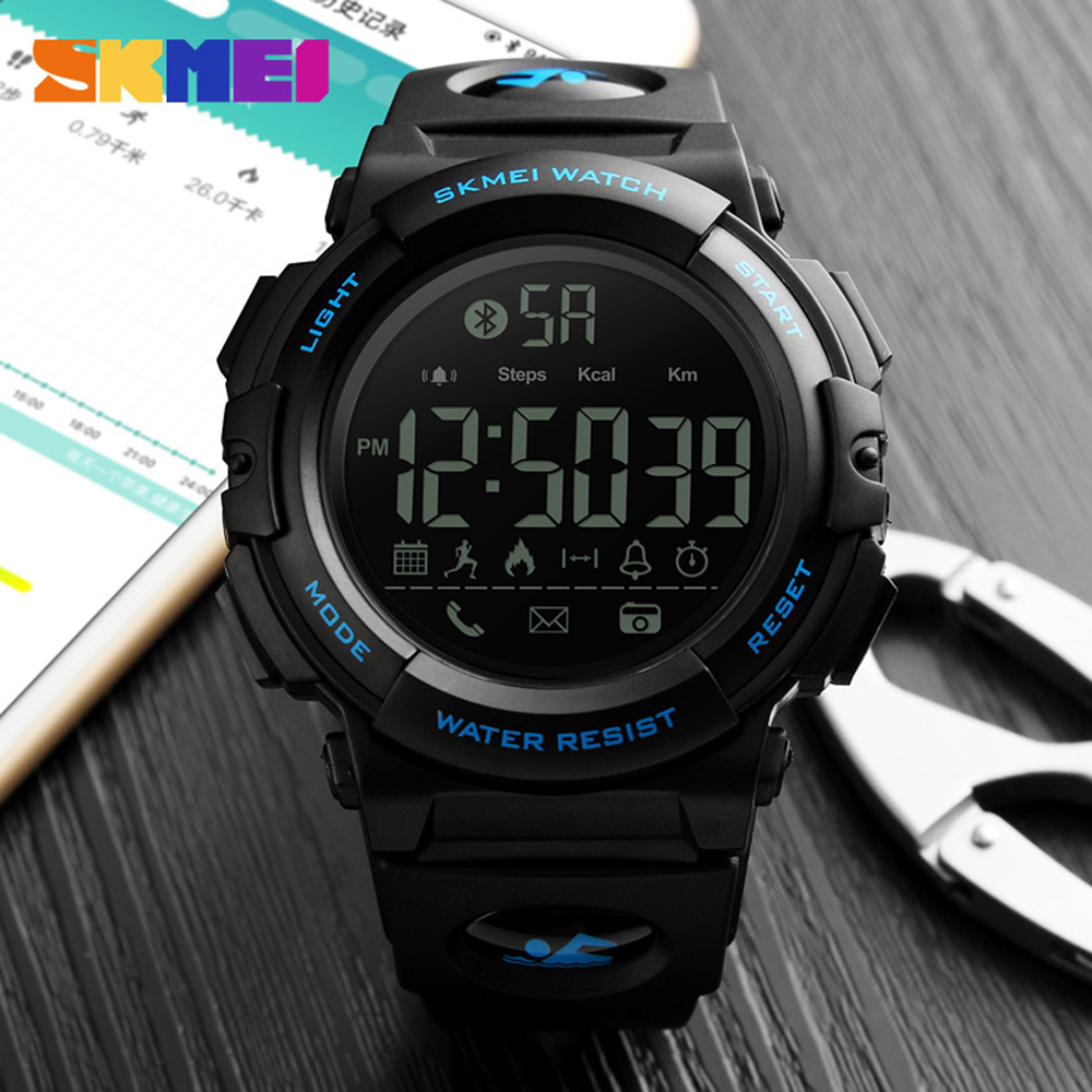 Skmei 1303BU blue Smart Watch - 3