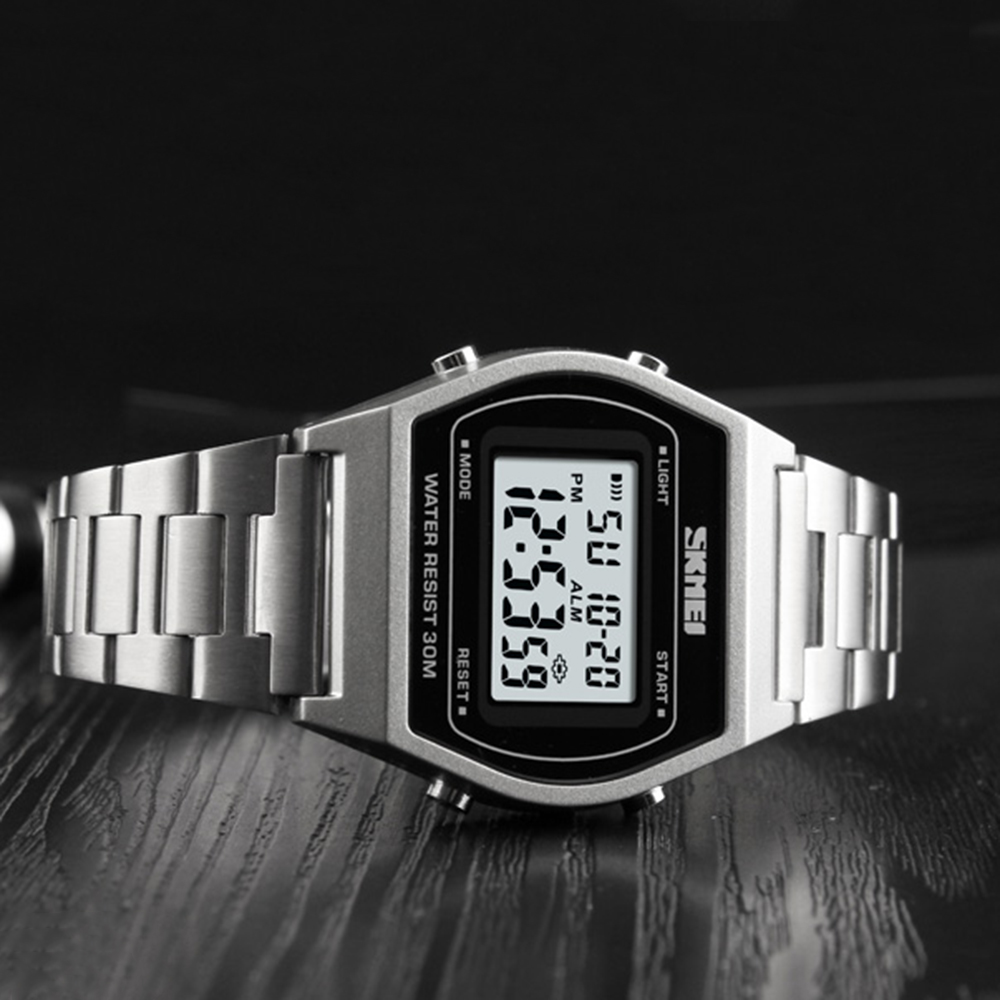 Skmei 1328SI Silver STOPPED - 4