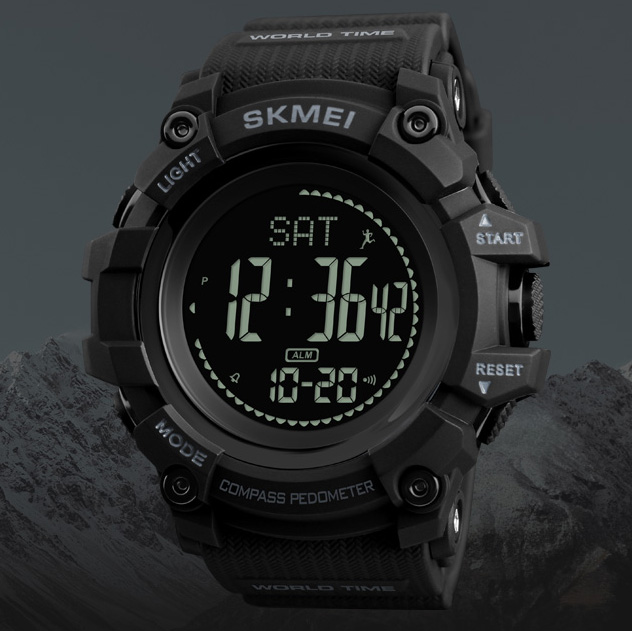 Skmei 1356BK Black + Compass - 3