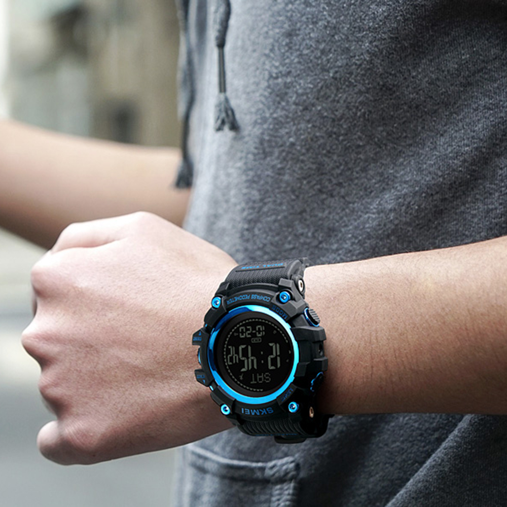 Skmei 1356BU Black-Blue Compass - 5