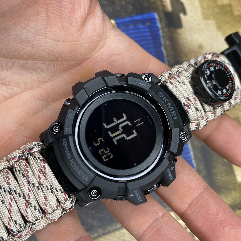 Skmei 1356DCPK Desert Camo Tactic Compass - 2