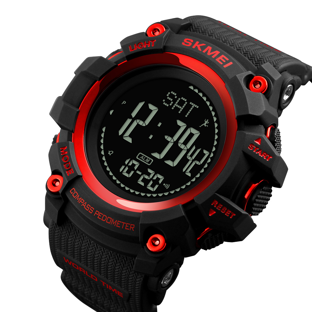 Skmei 1356RD Black-Red + Compass SALE - 2