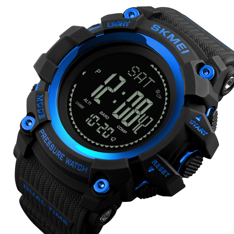 Skmei 1358 Black-Blue Smart Watch Compass SALE - 2