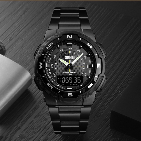 Skmei 1370BKBK Black-Black - 4