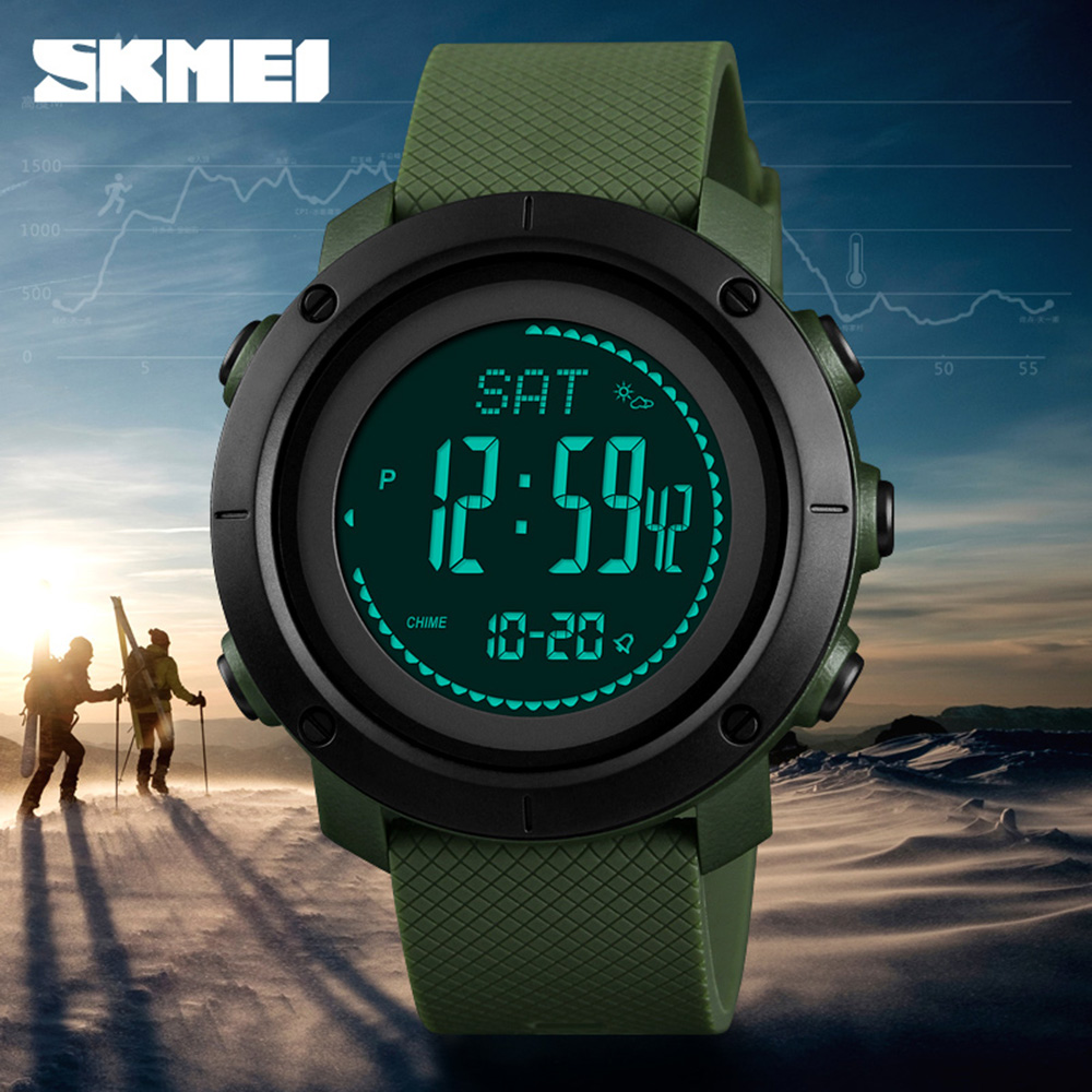 Skmei 1427AG Army Green + Compass - 3