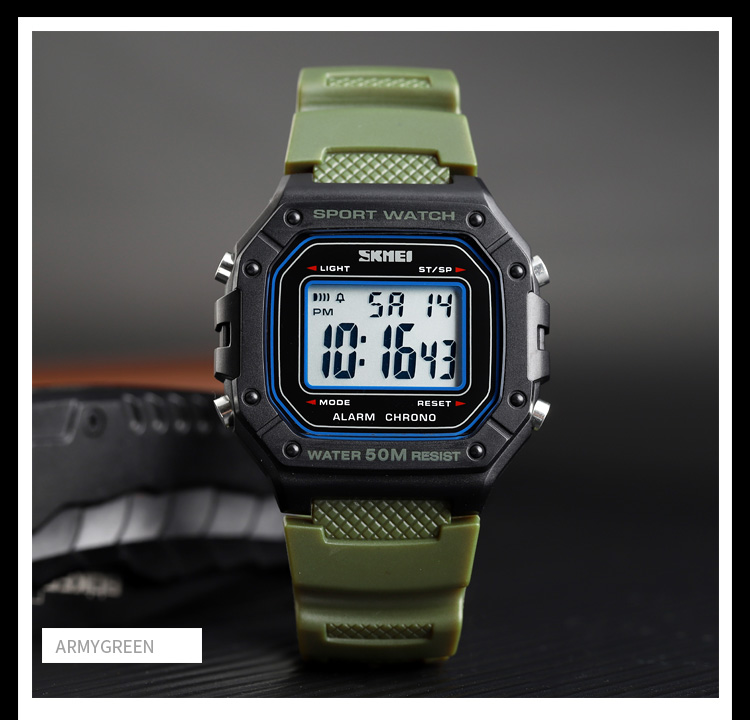 Skmei 1496AG Army Green - 4