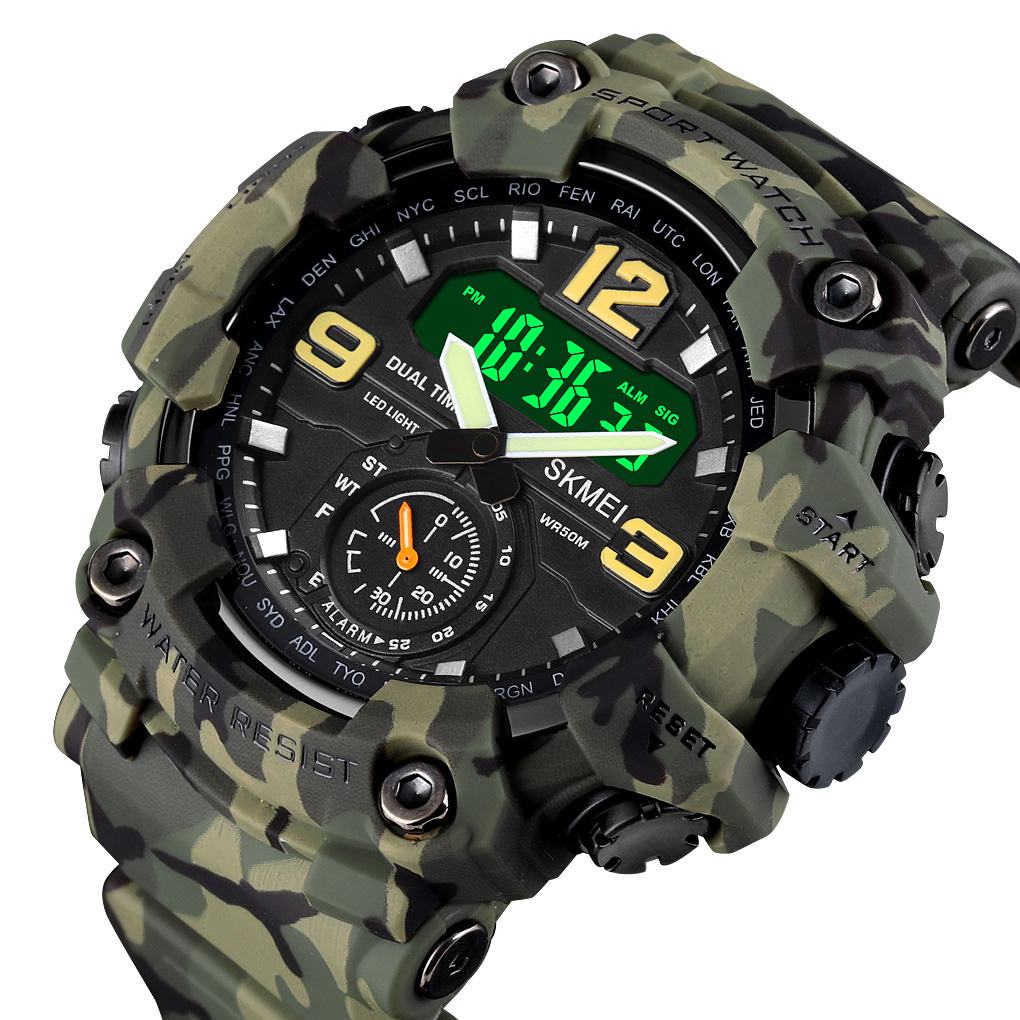Skmei 1637CMGN Camo Green. - 2