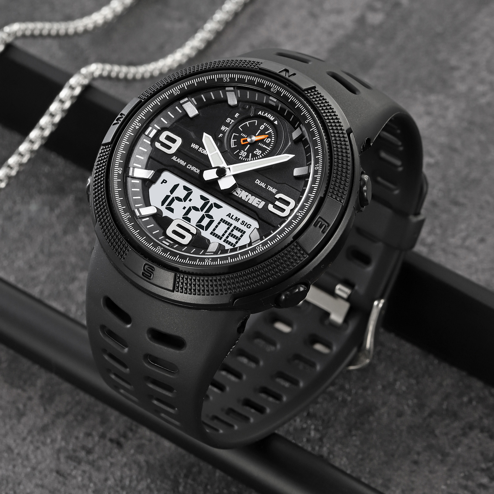 Skmei 1655BKWT Black-White - 4