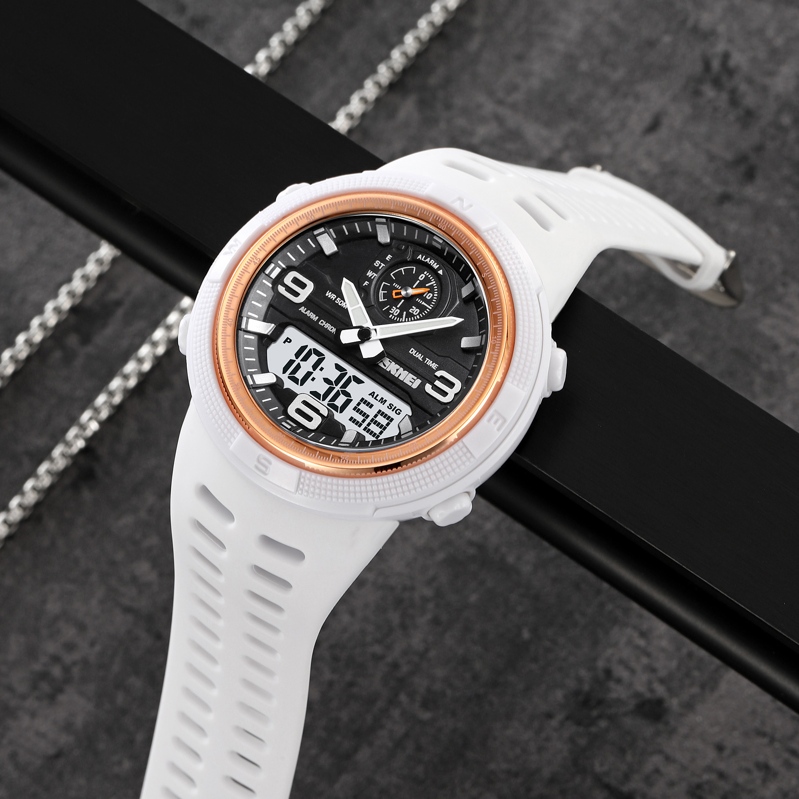 Skmei 1655WTWT White SALE - 4