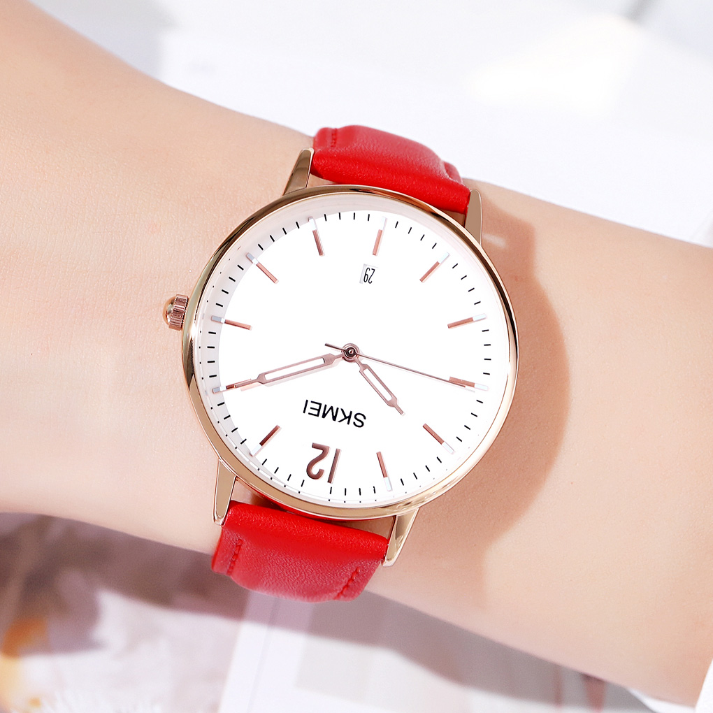 Skmei 1724RGRD Rose Gold-Red - 4